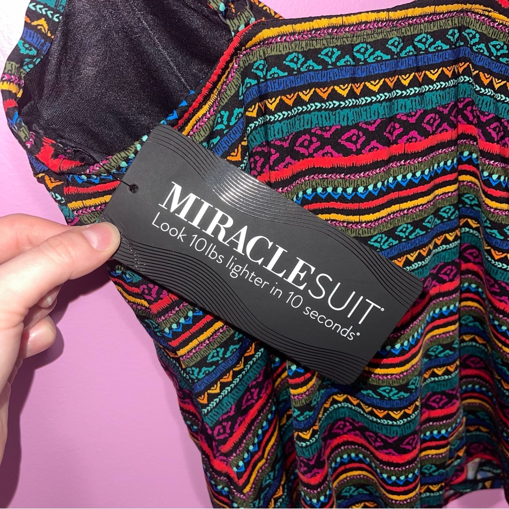Miraclesuit‎ Raya De Sol Tankini Top Women’s 14 NWT Underwire Control NWT - Picture 11 of 13